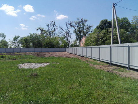 Забор из профнастила ограждение участка Киевская область Киев