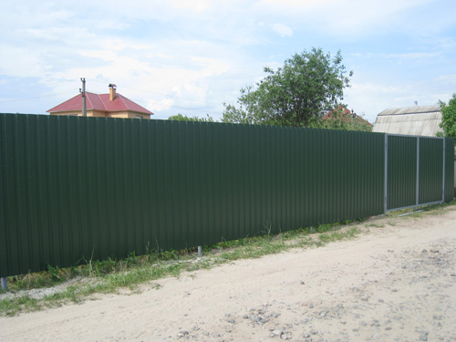 Забор из профнастила Киевская область