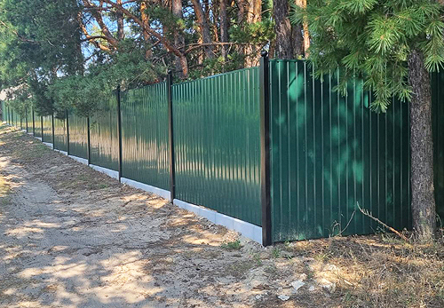 Забор из профлиста Киевская область